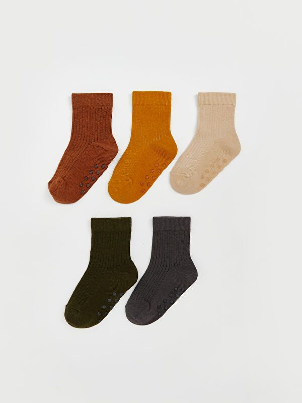 Moudda LC Waikiki - Chaussettes courtes Garçon Brun clair - Tunisie 1