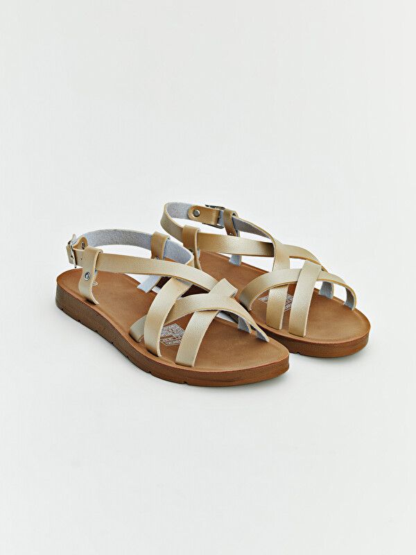 Moudda LC Waikiki - Sandales pour Femme couleur Or - Tunisie 1