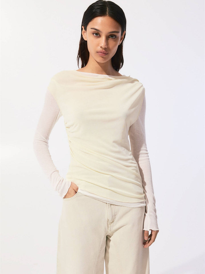 Moudda PULL & BEAR - T-Shirt Double - Asymétrique & Transparent - Tunisie 2
