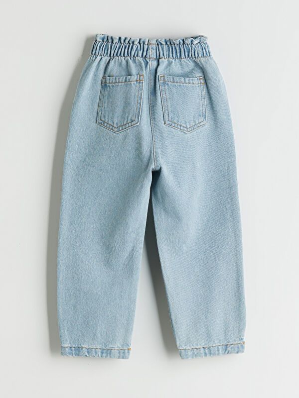 Moudda LC Waikiki - Pantalon tissé en denim Fille Rodéo bleu clair - Tunisie 3