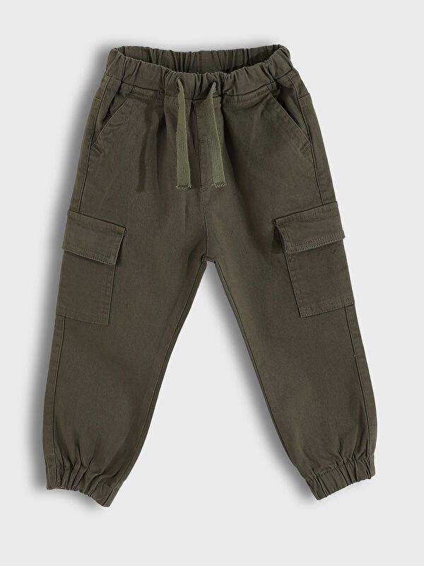 Moudda LC Waikiki - Pantalon tissé épais basique Garçon Kaki - Tunisie 1