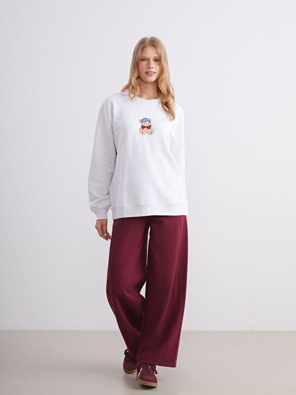 Moudda LC Waikiki - Sweatshirt en jersey Femme Mélange gris clair - Tunisie 2