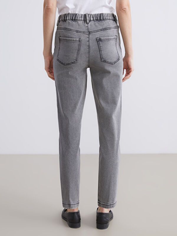 Moudda LC Waikiki - Pantalon tissé denim Femme Délage gris clair - Tunisie 4