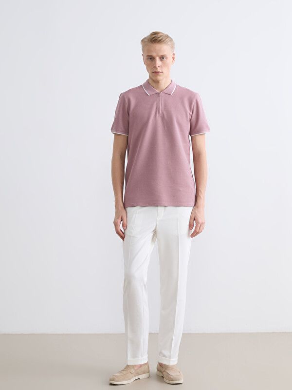 Moudda LC Waikiki - Pantalon mi-saison en tissu pour Homme couleur Écru - Tunisie 1
