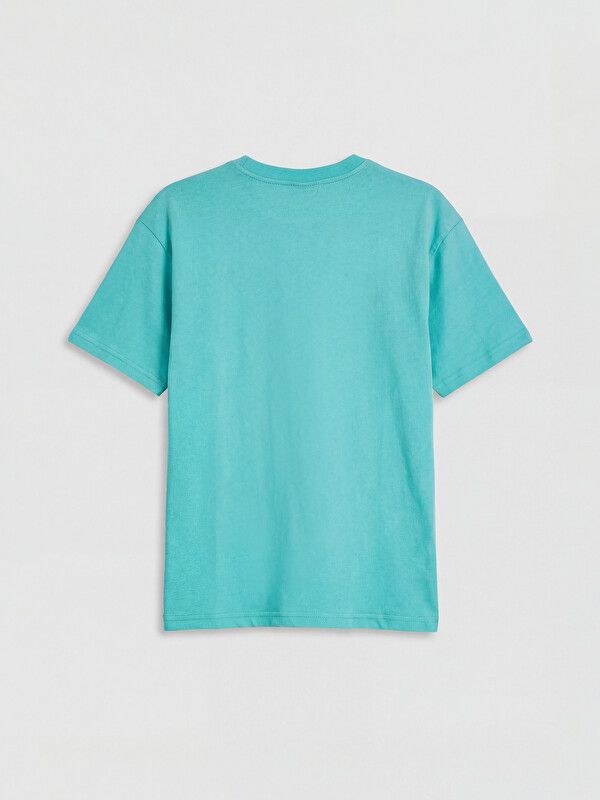 Moudda LC Waikiki - T-shirt manches courtes en jersey pour Garçon couleur Vert aqua - Tunisie 2