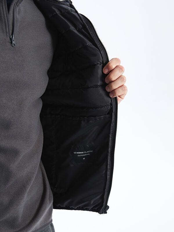 Moudda LC Waikiki - Manteau matelassé léger Homme Noir - Tunisie 5