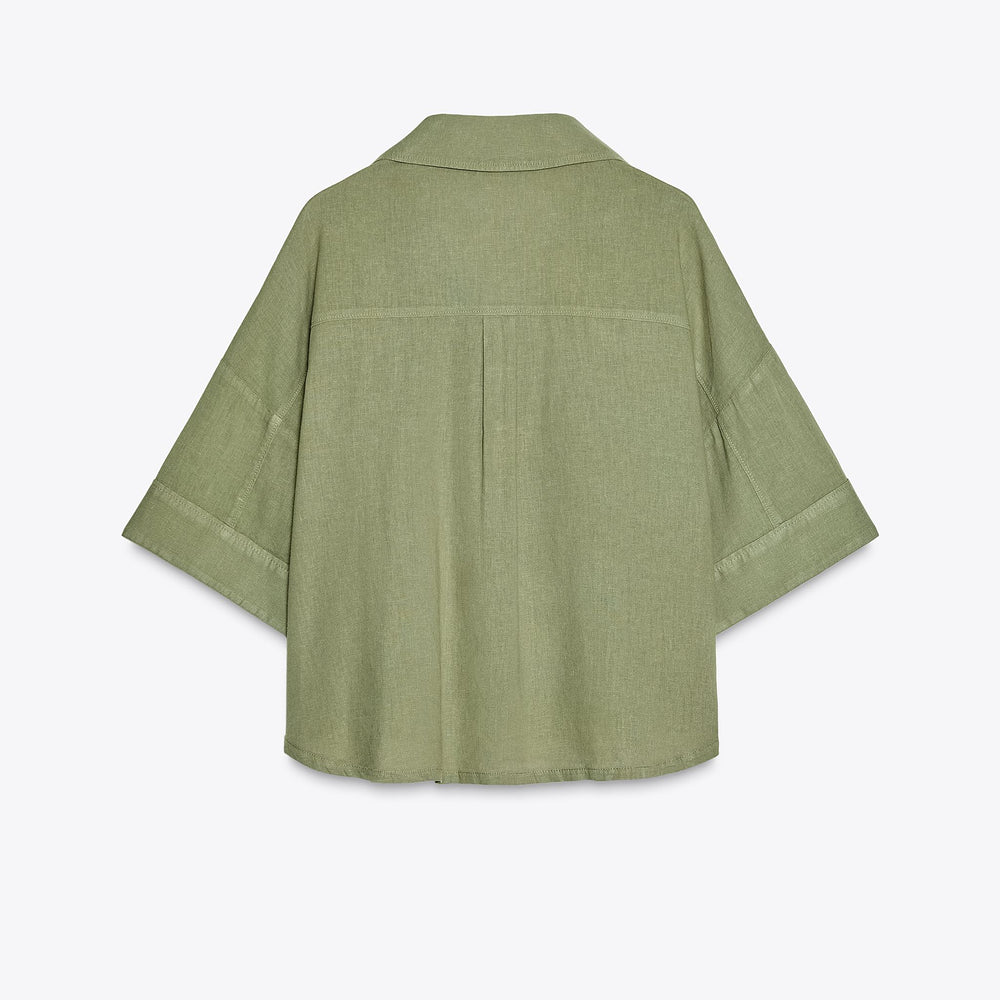 Moudda ZARA - Chemise Cropped - Lin/Viscose - Tunisie 2