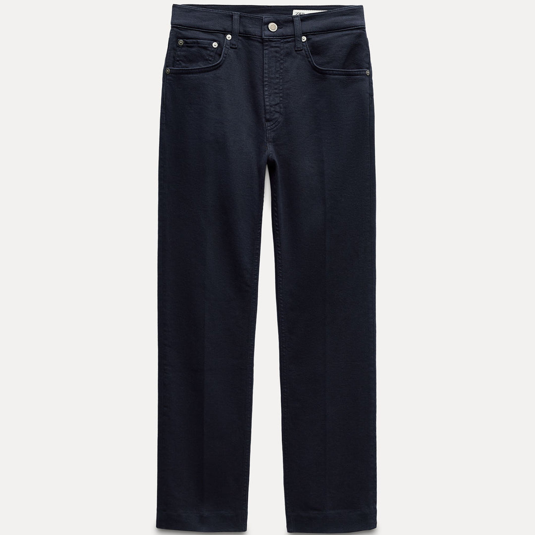 Moudda ZARA - Jean bootcut court bleu marine - Tunisie 1