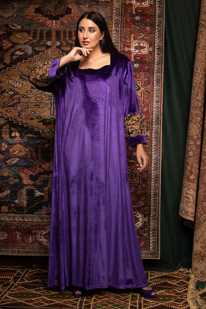 Moudda Tresors De Mimi - Caftan Jumana Mauve - Tunisie 1