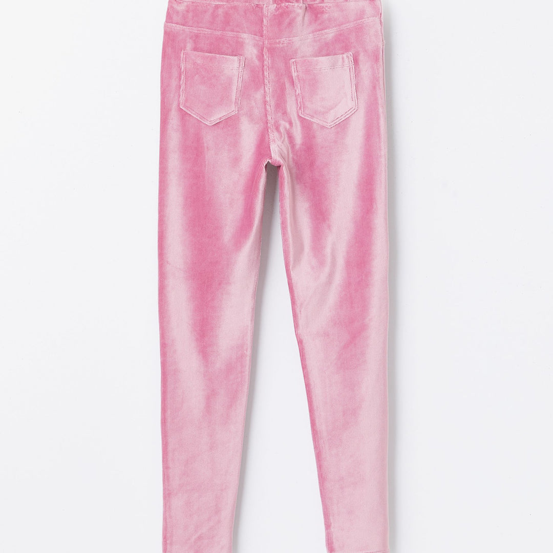 Moudda LC Waikiki - Pantalon jersey basique Fille Rose poudre - Tunisie 2
