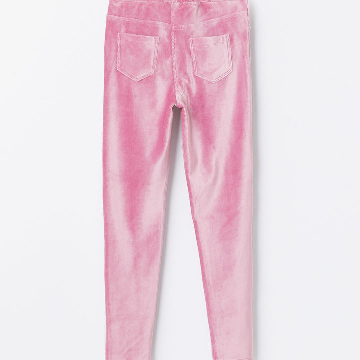 Moudda LC Waikiki - Pantalon jersey basique Fille Rose poudre - Tunisie 2