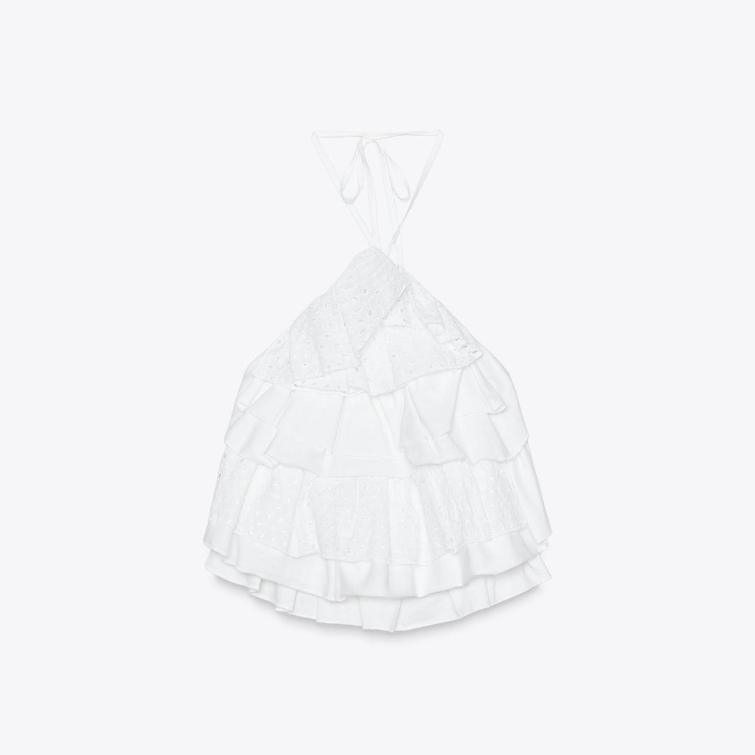 Moudda ZARA - Top - Broderie Suisse - Tunisie 1