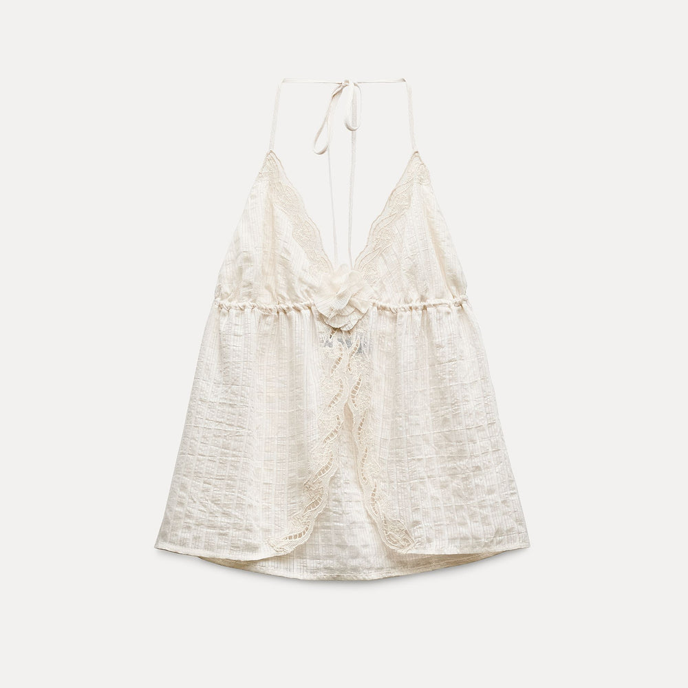 Moudda ZARA - Haut structuré bustier, fleur devant - Tunisie 2