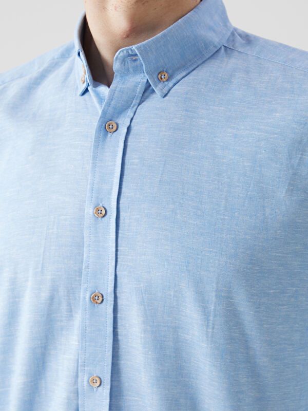 Moudda LC Waikiki - Chemise tissée à manches longues pour Hommes - Tunisie 3