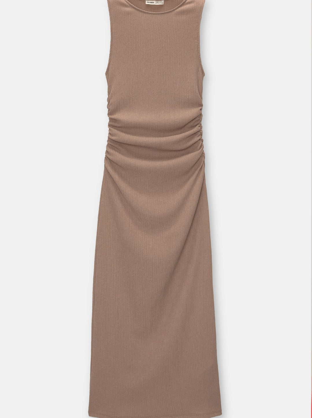 Moudda PULL & BEAR - Robe Longue Bambula Sans Manches Fronces Latérales - Tunisie 1
