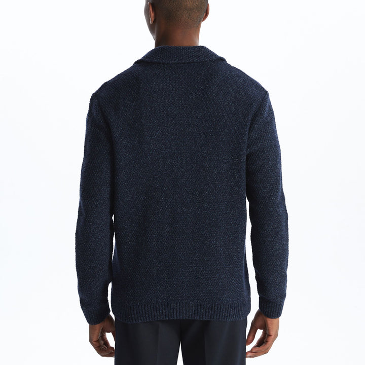 Moudda LC Waikiki - Cardigan en tricot Homme Mélange de la marine - Tunisie 5