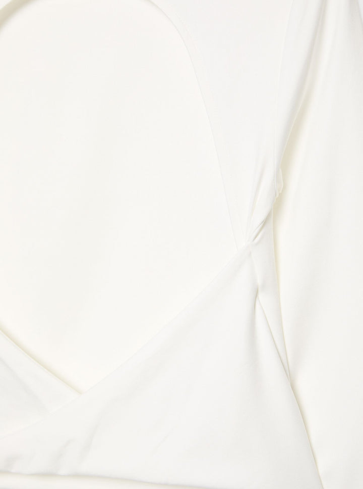 Moudda STRADIVARIUS - T-Shirt Cropped Manches longues Dos Nu - Tunisie 1