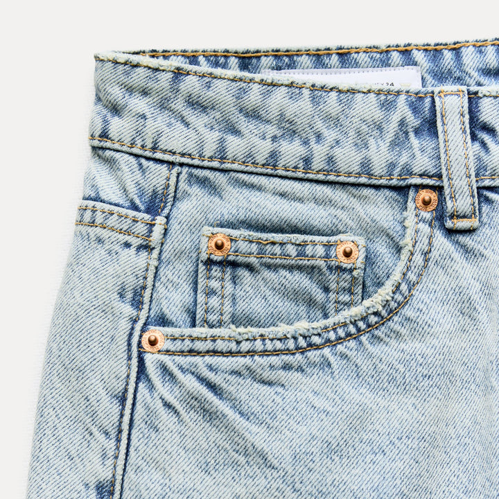 Moudda ZARA - Bleu clair – short classique droit taille mi-haute - Tunisie 5
