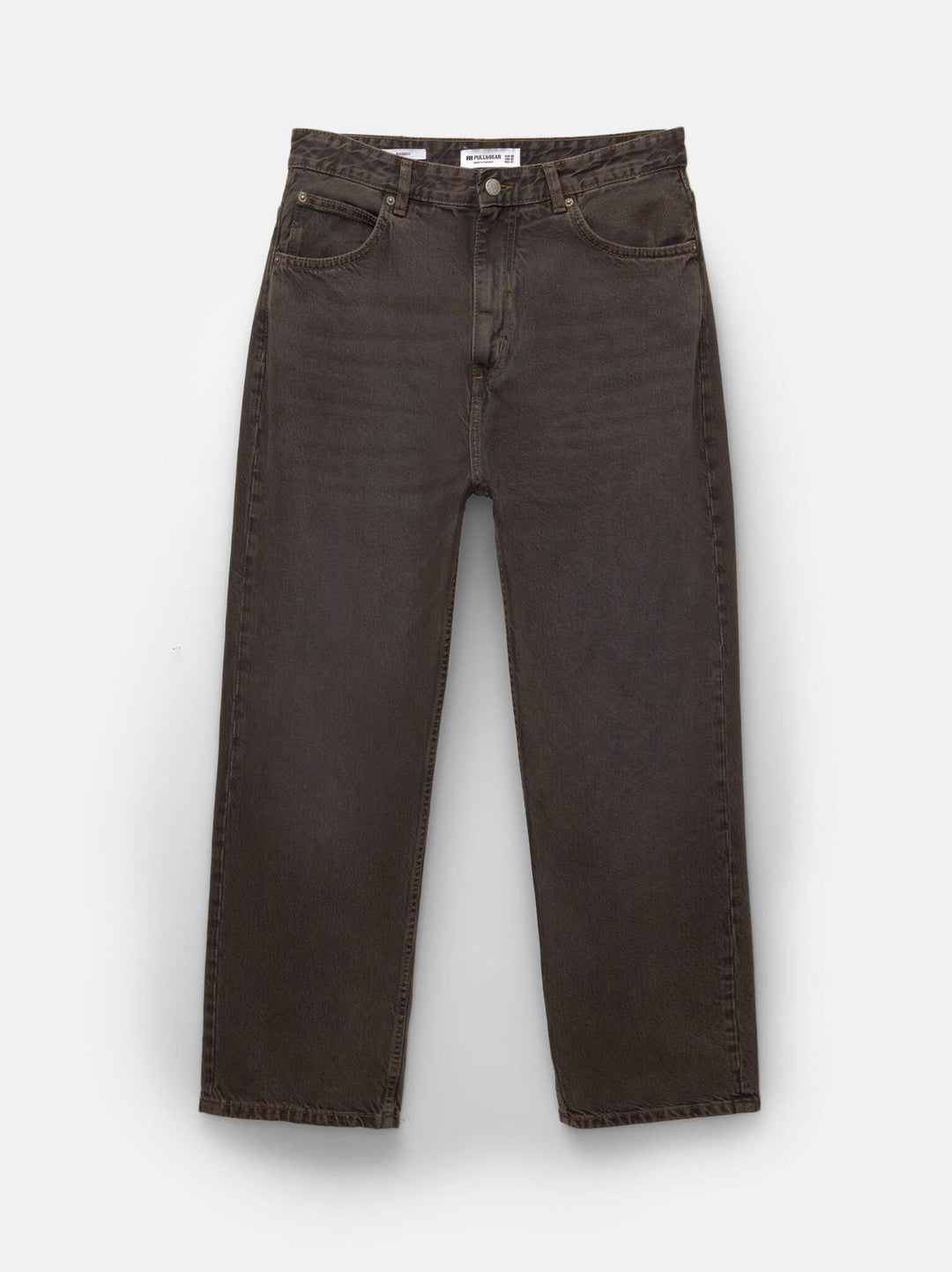 Moudda PULL & BEAR - Pantalon Denim Baggy - Marron - Tunisie 4