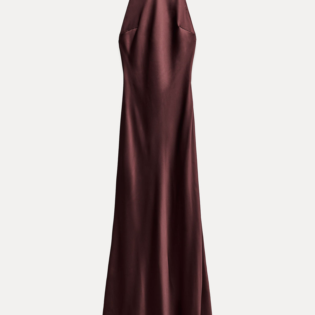 Moudda ZARA - Robe longue satinée col licou nœud dos ouvert - Tunisie 2