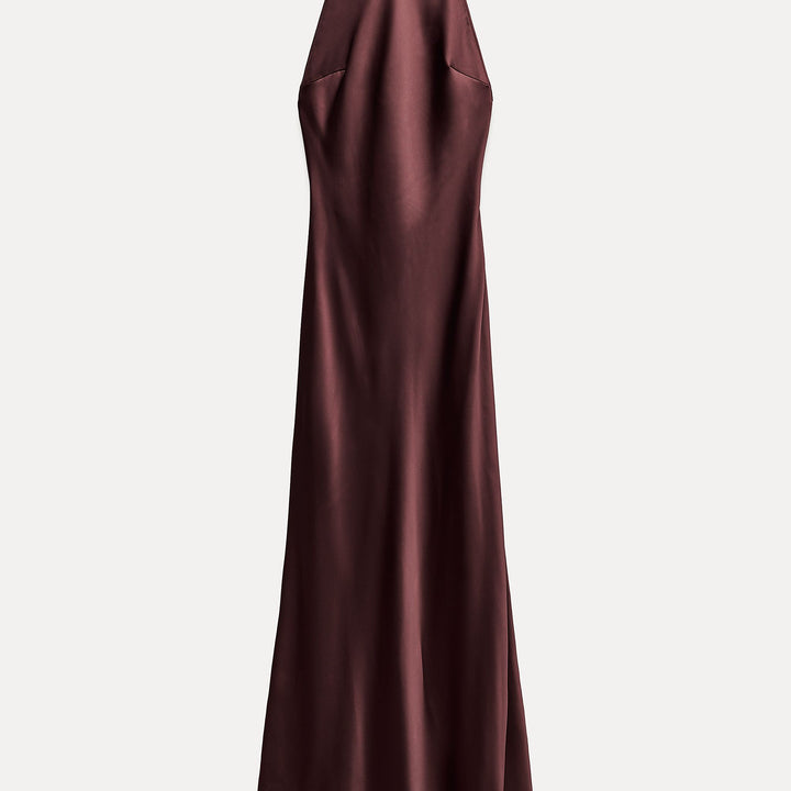 Moudda ZARA - Robe longue satinée col licou nœud dos ouvert - Tunisie 2
