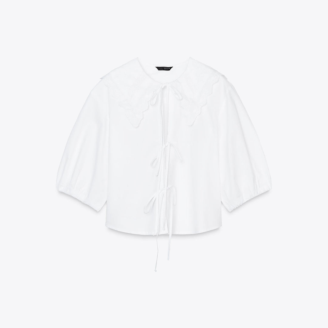 Moudda ZARA - Chemise Popeline Courte - Bobo Brodé - Tunisie 1