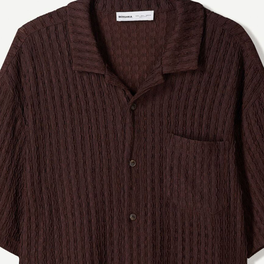 Moudda BERSHKA - Chemise Relax Rustique - Ouverte - Tunisie 3