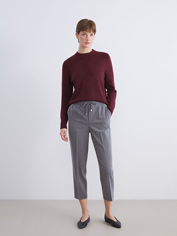 Moudda LC Waikiki - Pantalon tissé moyen Femme Mélange de gris - Tunisie 1