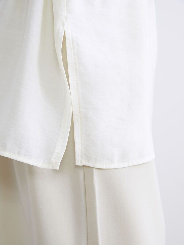 Moudda LC Waikiki - Tunique à manches longues Femme Ecru - Tunisie 3