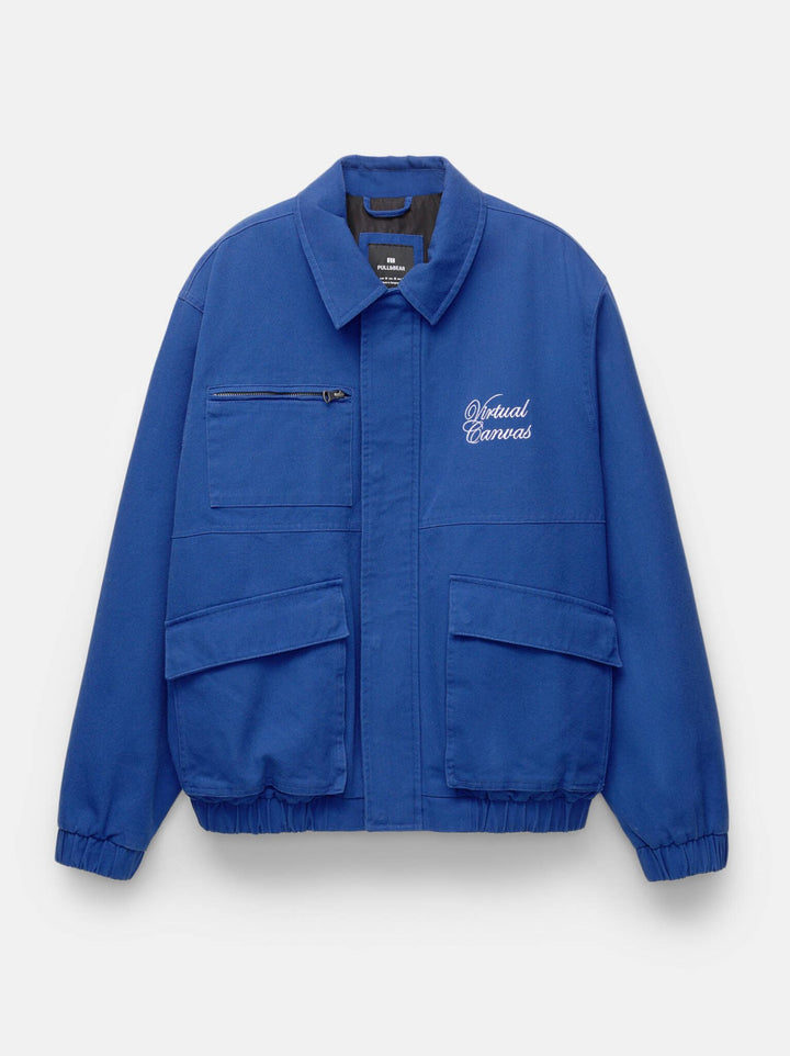 Moudda PULL & BEAR - Veste Coton - Col Chemisier & Broderies Fancy - Tunisie 3