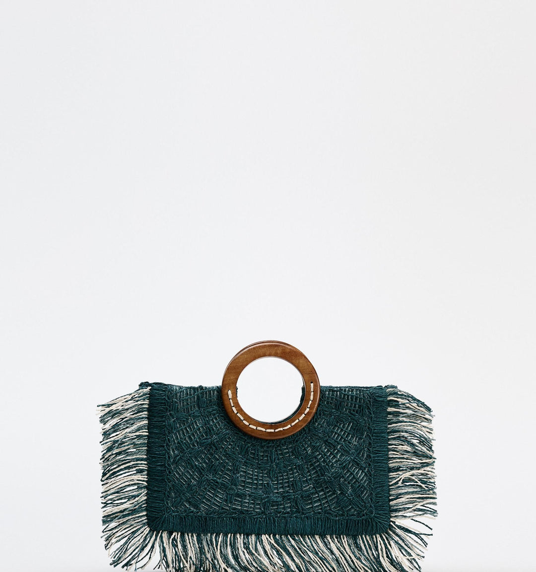 Moudda ZARA - Sac shopper horizontal raphia anse bois - Tunisie 5