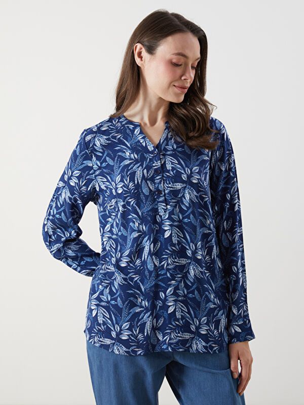 Moudda LC Waikiki - Chemise tissée imprimée cv à manches longues pour Femmes - Tunisie 1