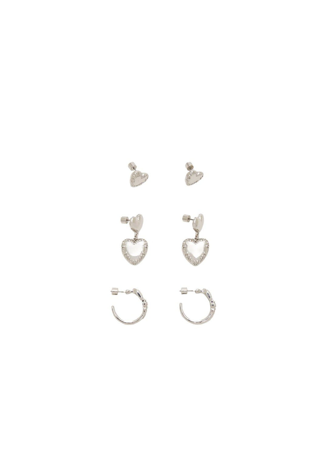 Moudda STRADIVARIUS - Lot de 3 Boucles d'Oreilles Cœur - Tunisie 1