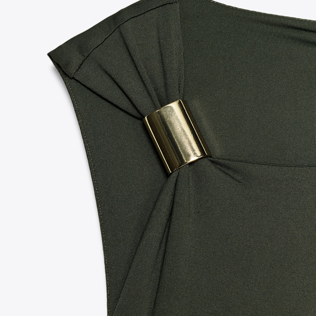 Moudda ZARA - Robe Polyamide - Détail Épaules - Tunisie 3