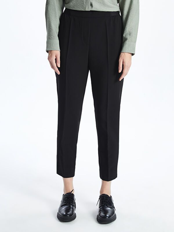 Moudda LC Waikiki - Pantalon mi-saison en tissu couleur Noir pour femmes - Tunisie 2