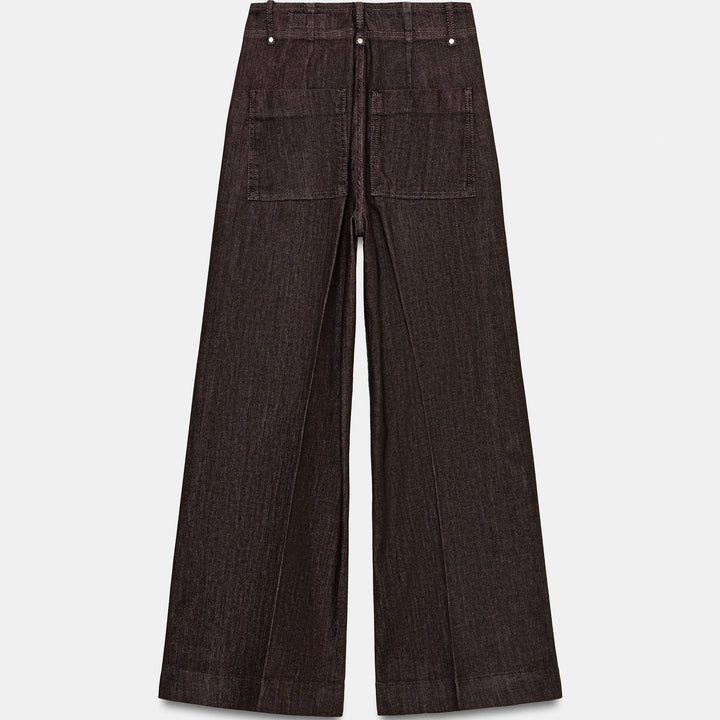 Moudda ZARA - Pantalon Wide Leg Tailleur - Marron - Tunisie 2