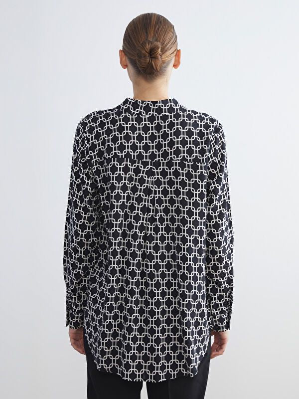 Moudda LC Waikiki - Chemise imprimée tissée cv à manches longues pour Femmes - Tunisie 4