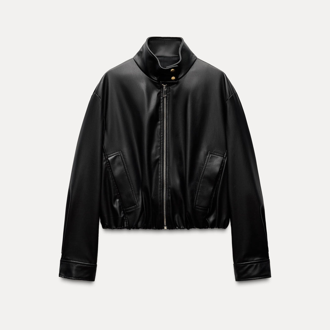 Moudda ZARA - Veste en similicuir col haut - Tunisie 1