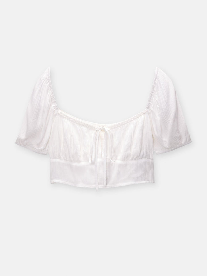 Moudda PULL & BEAR - Top Fronces Dentelle - Tunisie 1