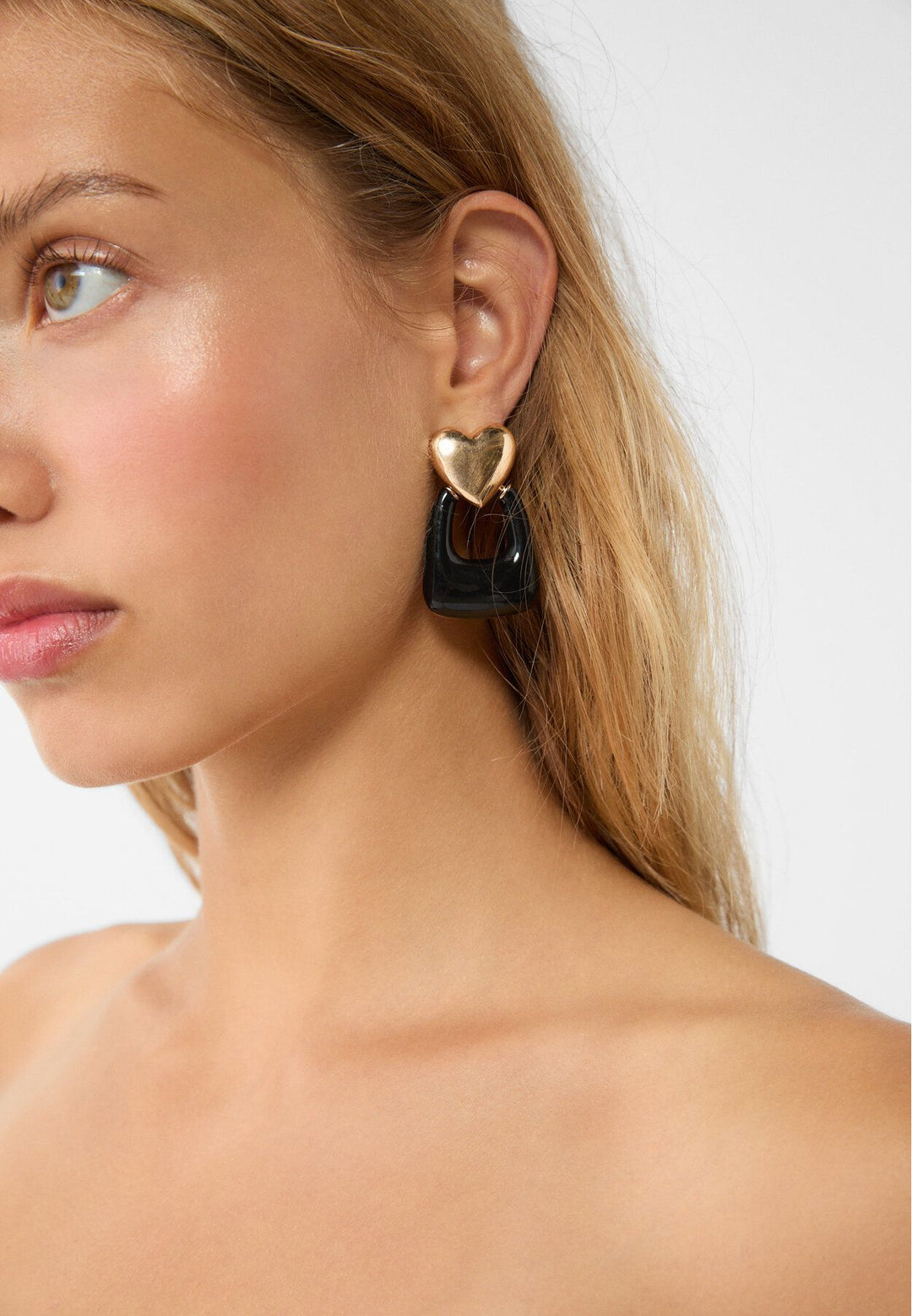 Moudda STRADIVARIUS - Boucle d'Oreille Cœur Combiné - Tunisie 5