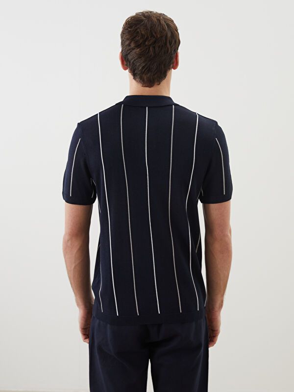 Moudda LC Waikiki - Pull tricot manches courtes Homme Marine - Tunisie 4