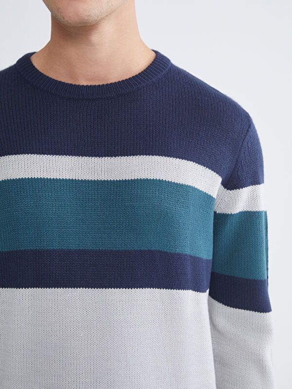 Moudda LC Waikiki - Pull tricot à rayures pour Hommes - Tunisie 3