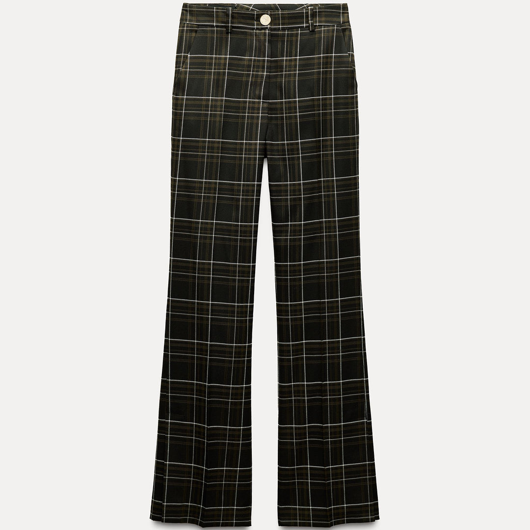 Moudda ZARA - Pantalon à carreaux droit ouverture ourlet - Tunisie 2