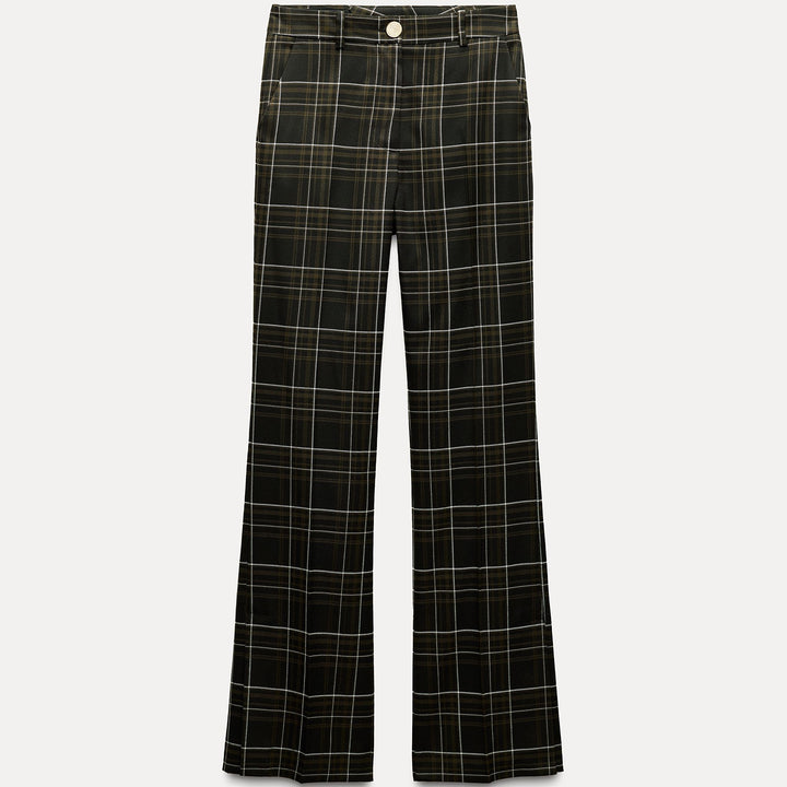 Moudda ZARA - Pantalon à carreaux droit ouverture ourlet - Tunisie 2