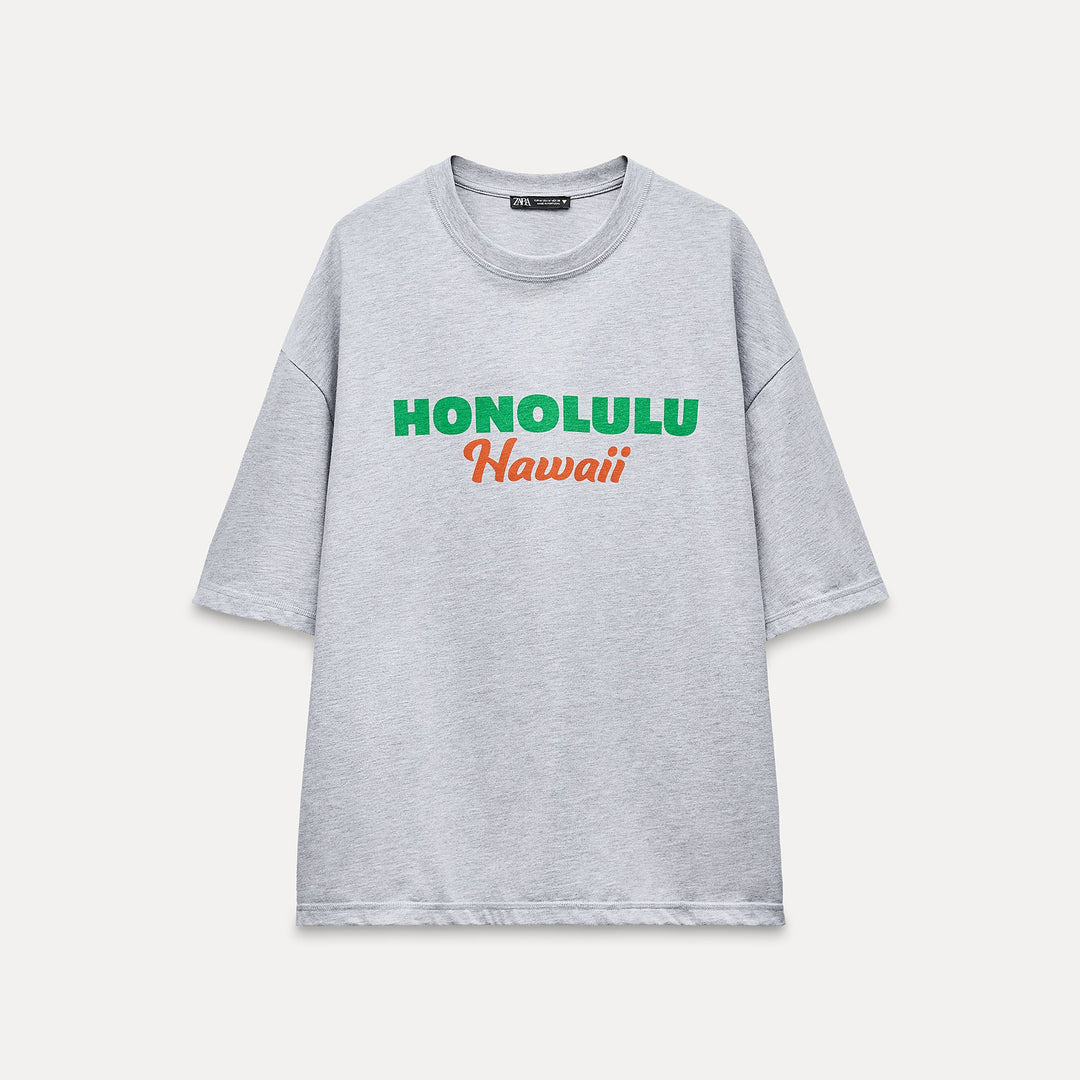 Moudda ZARA - T-shirt Texte Honolulu - Tunisie 2
