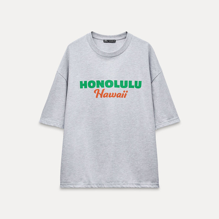 Moudda ZARA - T-shirt Texte Honolulu - Tunisie 2