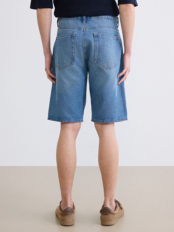 Moudda LC Waikiki - Bermuda en denim pour Homme couleur Rodeo Bleu indigo moyen - Tunisie 4