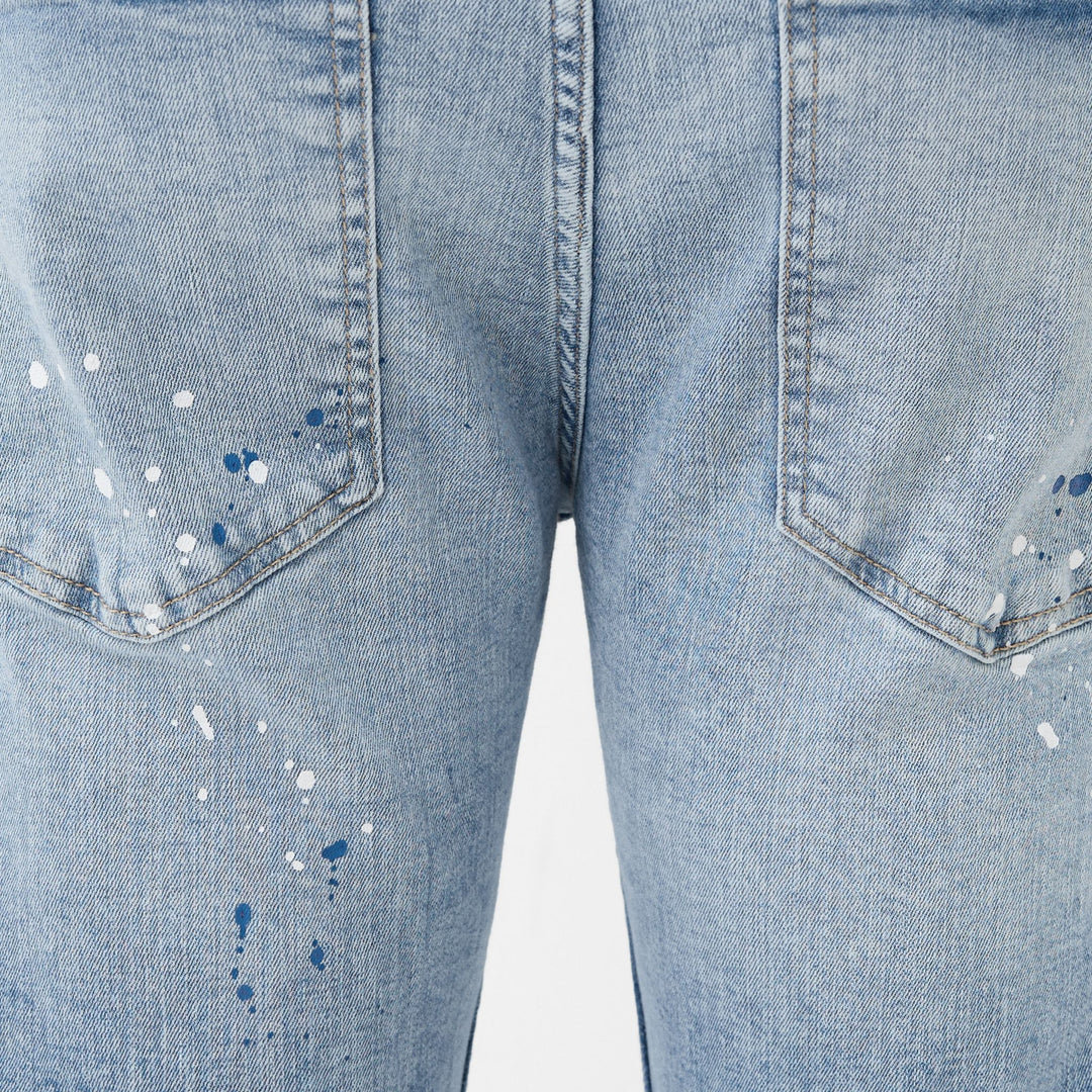 Moudda BERSHKA - Jean skinny déchiré motifs peints - Tunisie 2