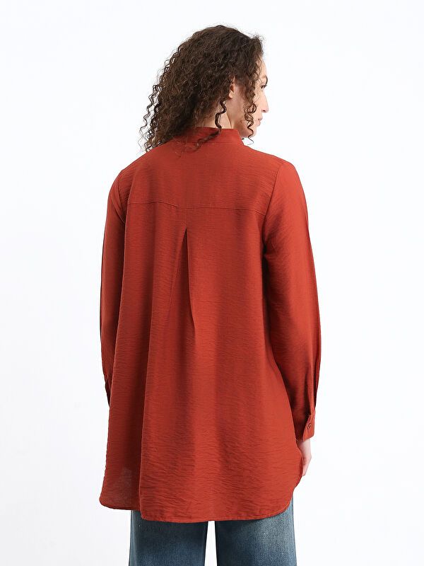 Moudda LC Waikiki - Tunique à manches longues Femme Orange brûlée - Tunisie 5