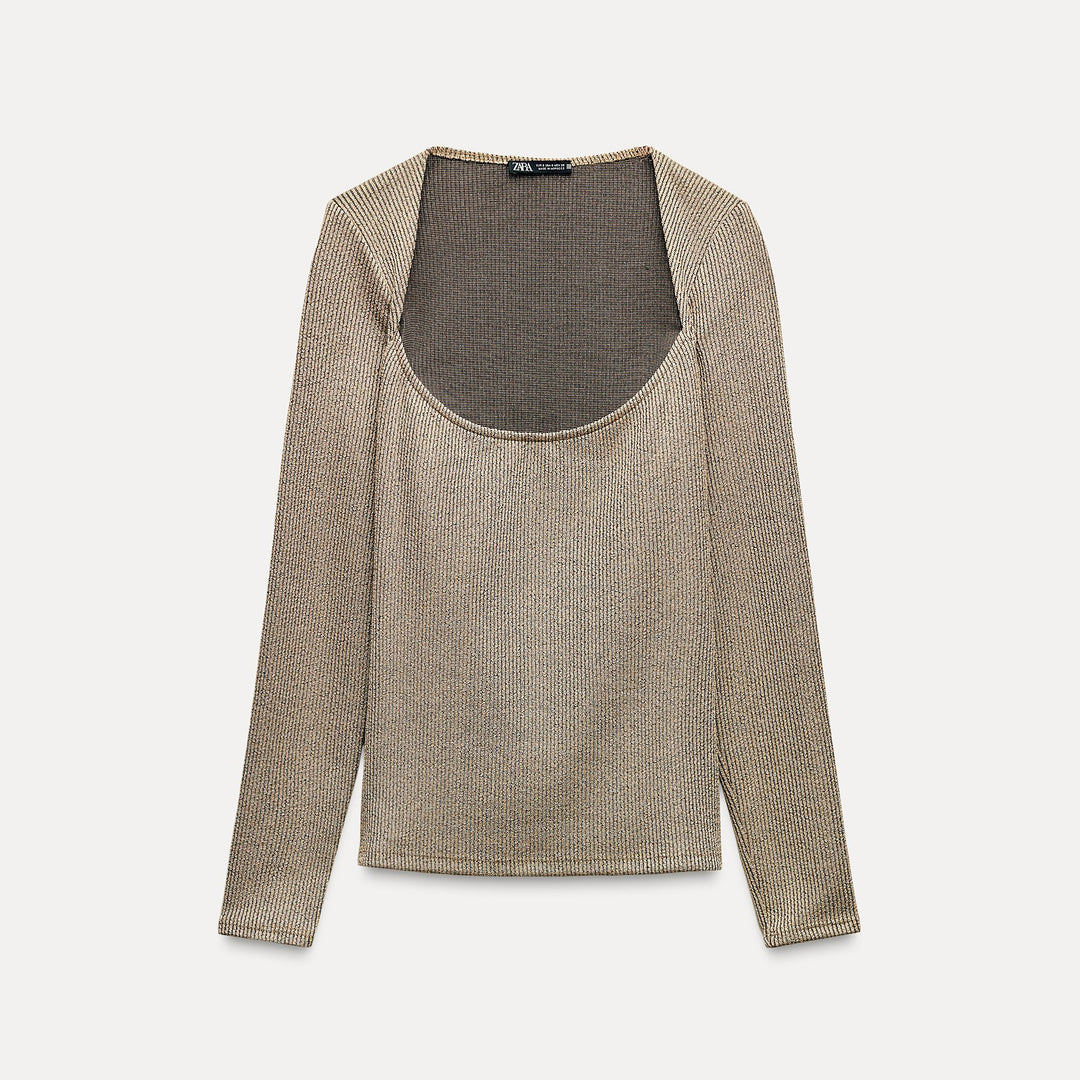 Moudda ZARA - Top Lurex Texturé - Tunisie 1